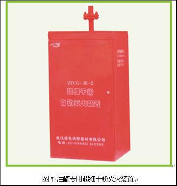 超细干粉灭火装置系列产品技术参数