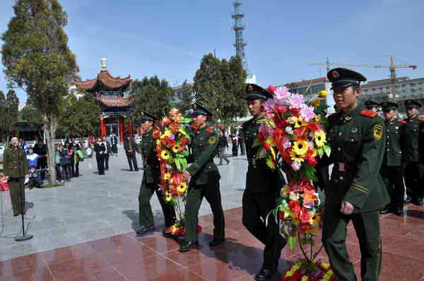 会宁消防清明节：缅怀革命先烈（图）