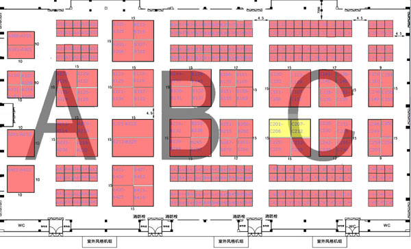 第14届北京国际消防展－展馆示意图