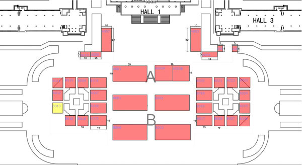 第14届北京国际消防展－展馆示意图