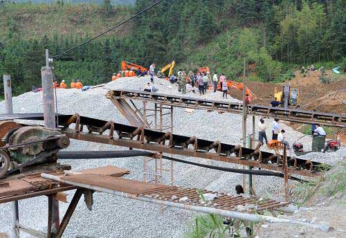 组图：全州山体泥石流灾害救援现场直击