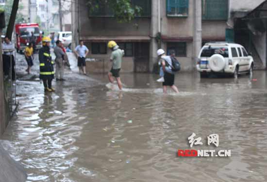 暴雨突袭74户居民被困 消防徒手背出30余人