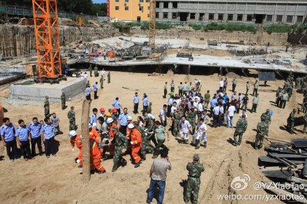 现场直击：陕西榆林工地坍塌 5人死亡