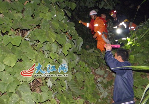 女子采茶籽迷失山中 消防黑夜救人