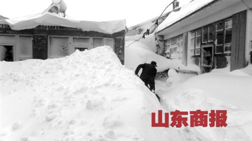 北方多地降大到暴雪 北京局部积雪近半米/图