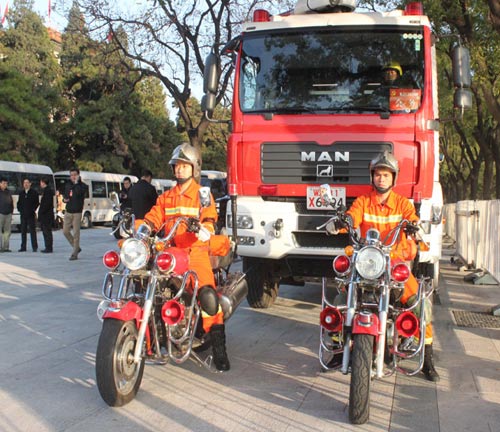 “两会”消防安保利器之消防车