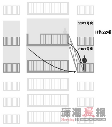 22楼房内爆炸起火 20岁女孩沿外墙爬到21楼