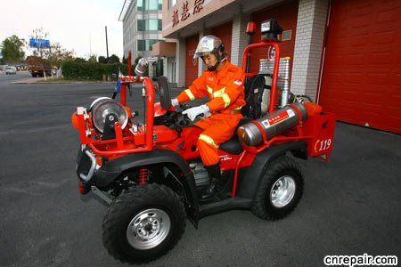 山西消防山地灭火摩托车 五台山试车