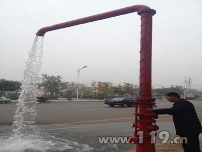 汾阳新建一部消防水鹤 灭火救援再添保障