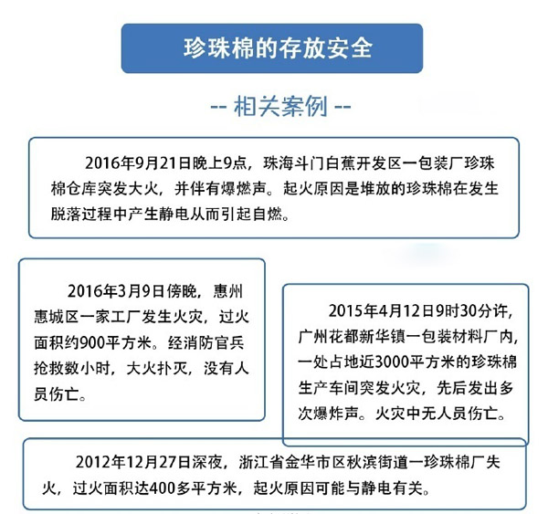 消防常识丨珍珠棉存放的时候要注意些什么呢？