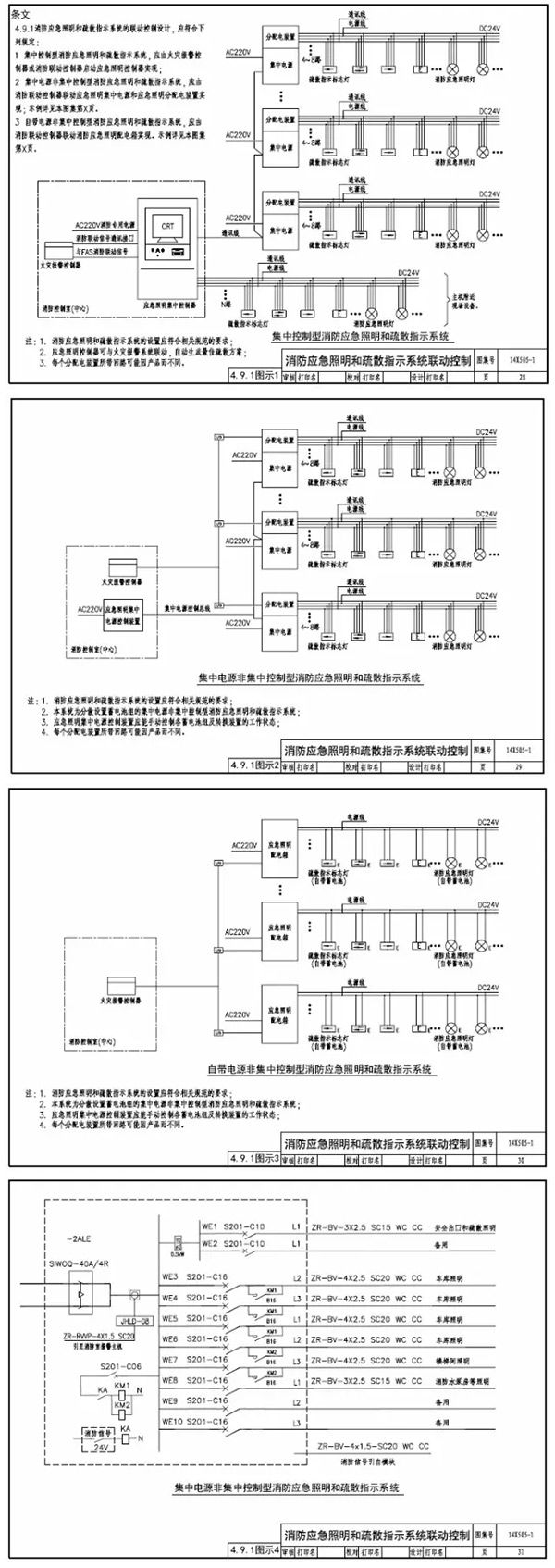 智能应急照明疏散指示系统设计及图示说明