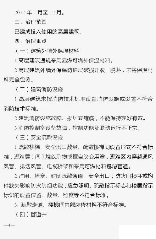 六部委联合发布《高层建筑消防安全综合治理工作方案》