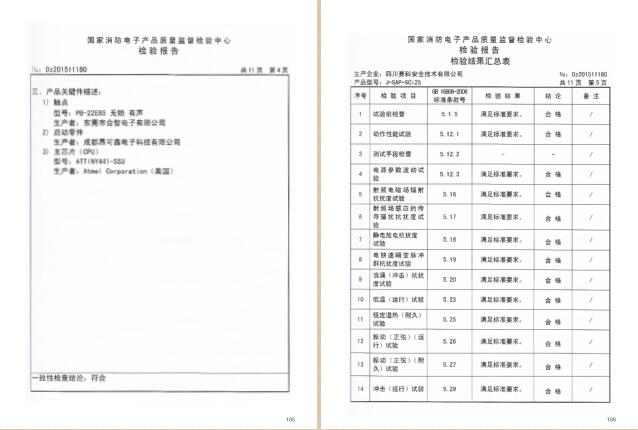 四川赛科认证证书及检验报告汇编之二