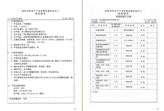 四川赛科认证证书及检验报告汇编之二