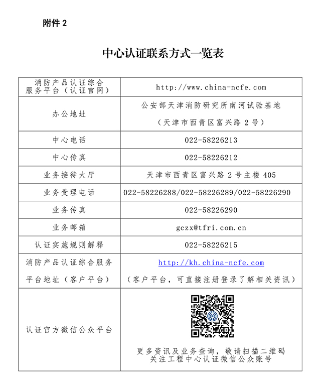 关于发布《消防产品强制性认证实施细则》的公告