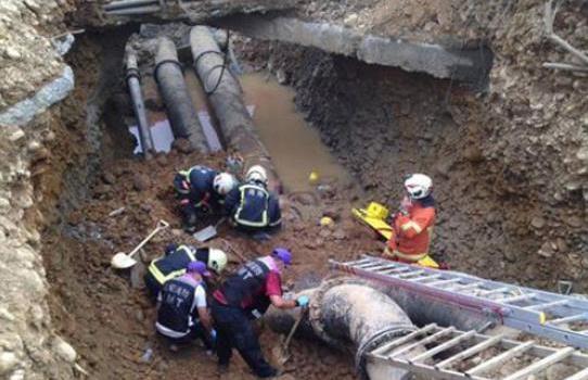 台湾桃园机场滑行道工程土堆崩落意外 致3人死亡