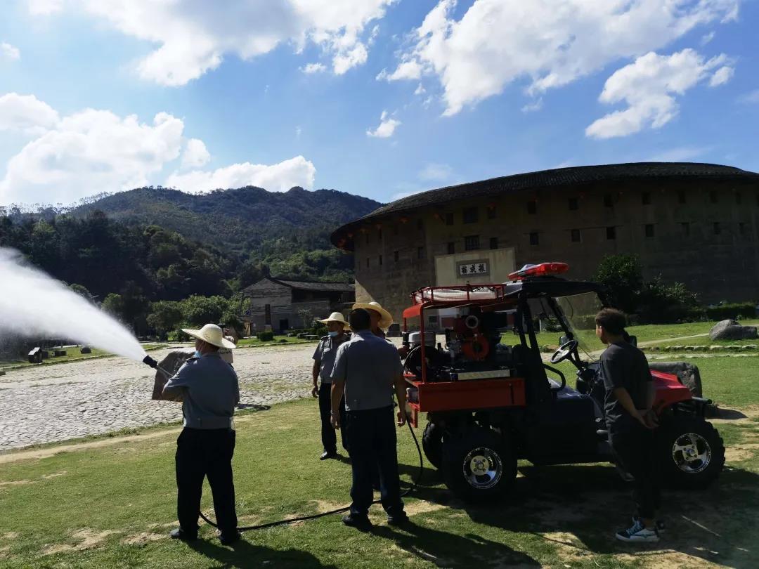 永定土楼：细水雾设备进景区，一边培训一边体验客家文化