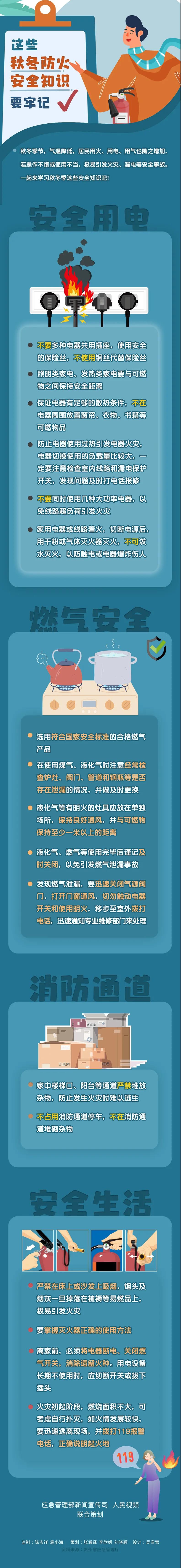 气温降低，生活中这些防火安全知识要记牢！