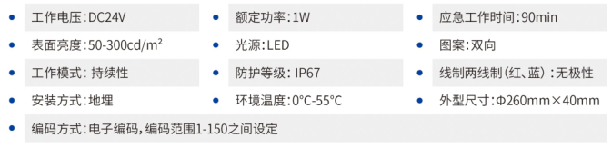 盛光鼎迅|集中电源集中控制型消防应急标志灯具（地埋式）标志灯具（双向指示）ZG-BLJC-1LREI1W-D1-151