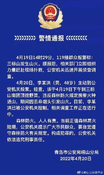 大风天乱丢烟头引发山火，扑救工作持续了2天!森林火灾的罪与罚，你知道吗？