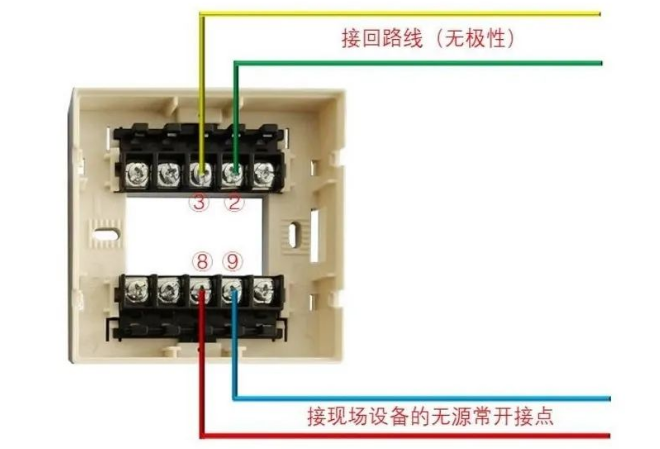 核中警消防二线制产品接线图