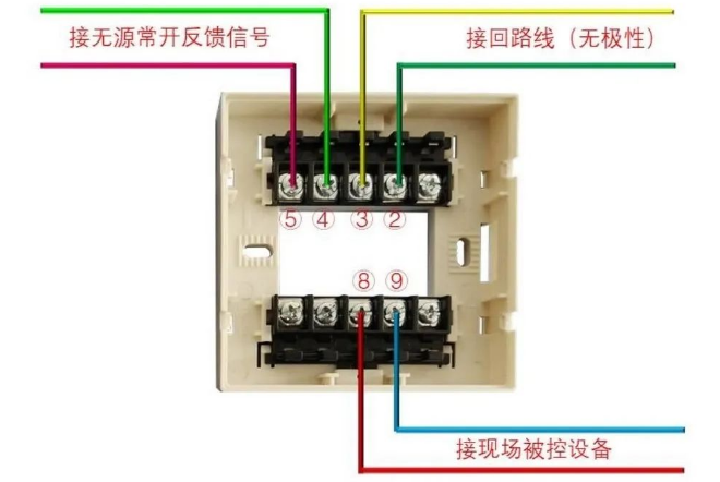 核中警消防二线制产品接线图