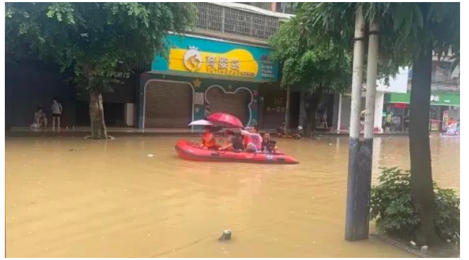 Ⅰ级响应！广东多地暴雨引发洪水内涝