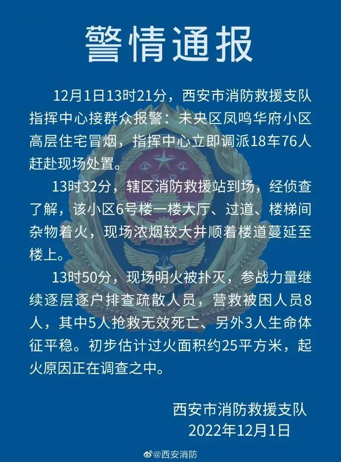 痛心！西安一高层建筑发生火灾已致5死3伤；高层火灾发生时逃生指南