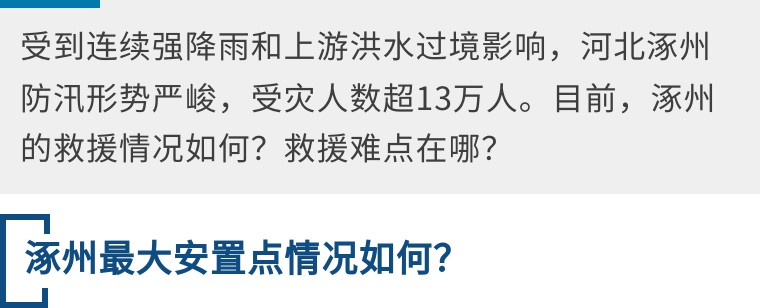 涿州汛情为何如此严重？救援有何难点？