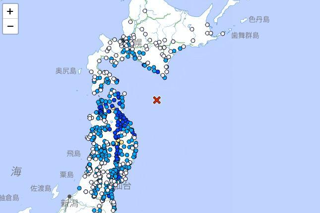 日本东北部沿海发生5.9级地震 福岛等地有明显震感