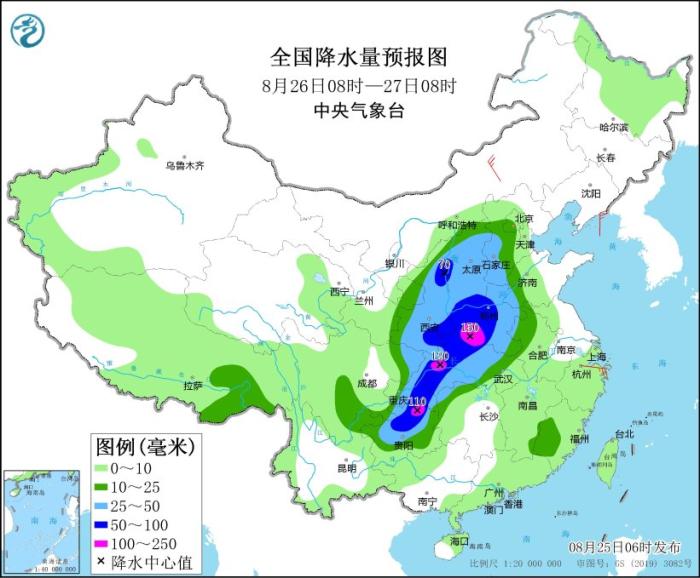 华西地区至黄淮一带将有强降雨