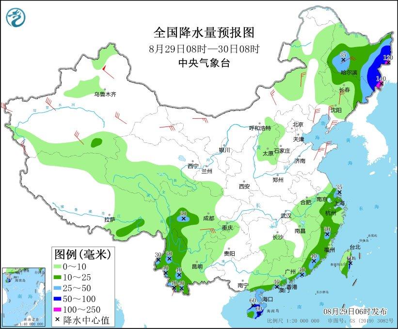 东北地区东部有强降雨 台风“苏拉”将影响华南沿海等地
